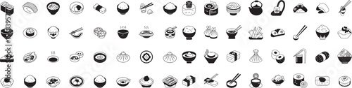 "Complete Food Icon Vector Collection – Flat and Modern Illustration Set Featuring Fast Food, Organic Ingredients, Cooking Tools, and Culinary Symbols for Web, App, and Print Design"

