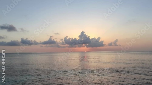 Sunrise over the ocean