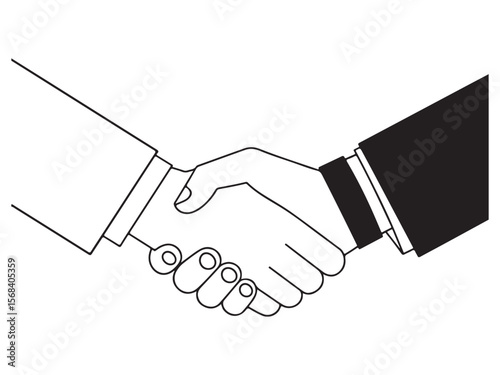 Handshake agreement partnership business cooperation