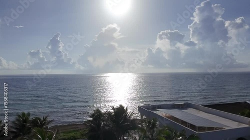 sunset over the sea