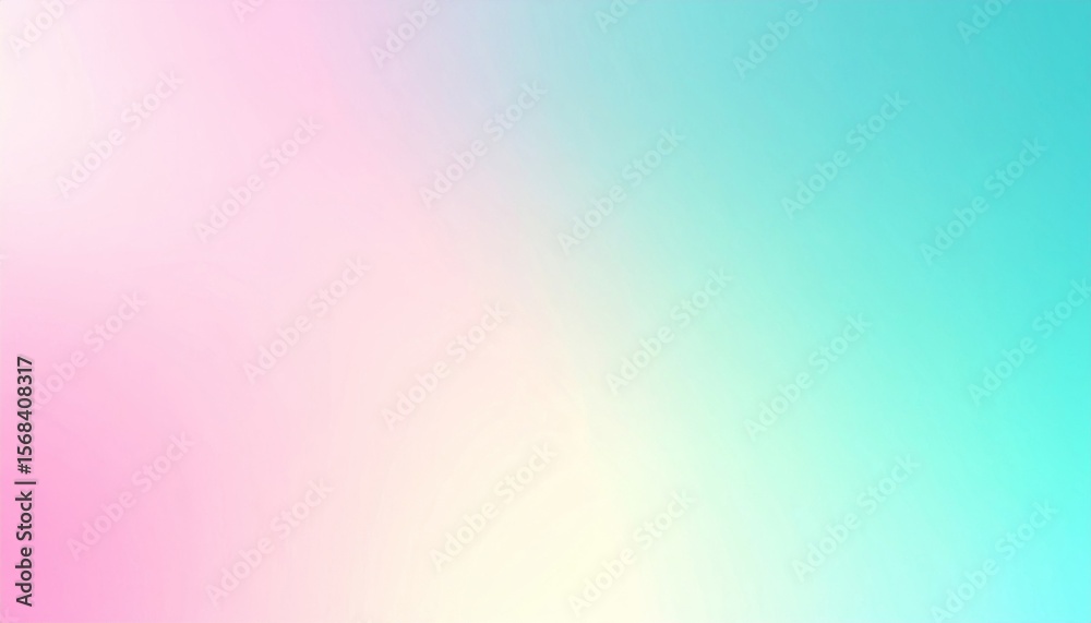 Obraz premium Soft Pastel Pink and Teal Gradient Background