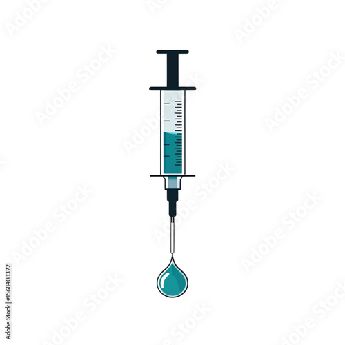 syringe isolated on white background