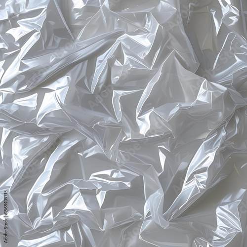 Stunning White Fabric Texture: Elegant Draped Sheer Material for Design Projects