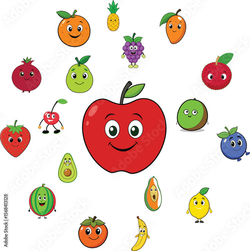 Delicious Fruit Names for Nutrition, Design, and Education