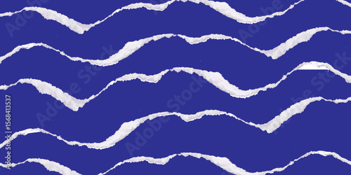 Blue Brush stroke fur pattern design for fashion prints, homeware, graphics, backgrounds. Blue wave with lines in illustration.
