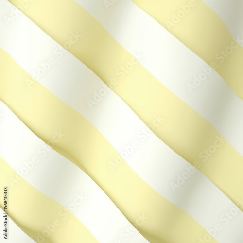 Pastel Yellow Curved Stripes Pattern for Seamless Background Design