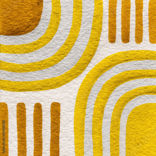 Curved Pastel Yellow Stripes Seamless Pattern for Modern Design