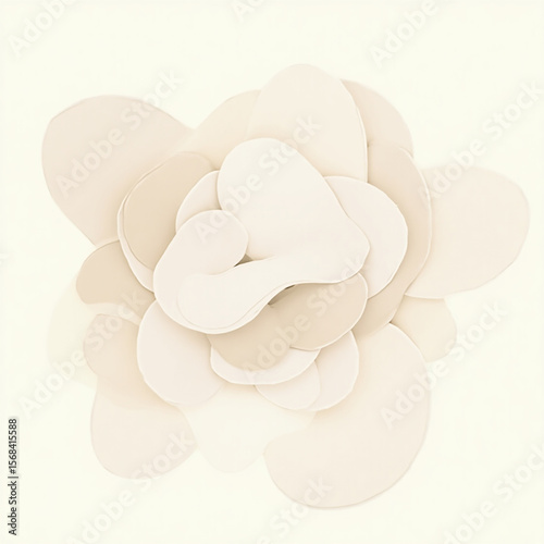 abstract background with white flowers