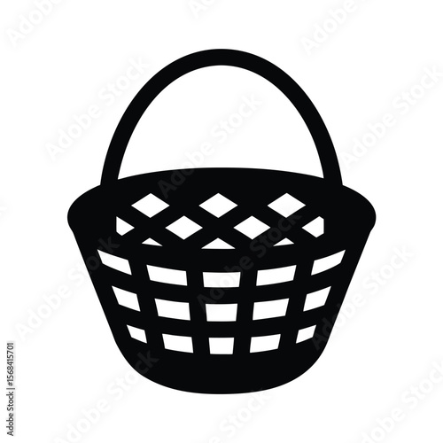 wicker-basket-icon-include-after-on-white-backgrou.eps