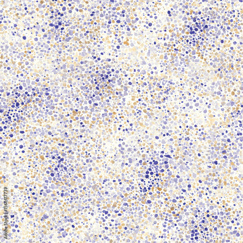 Soft Blue Watercolor Dots Pattern Seamless Design for Textiles