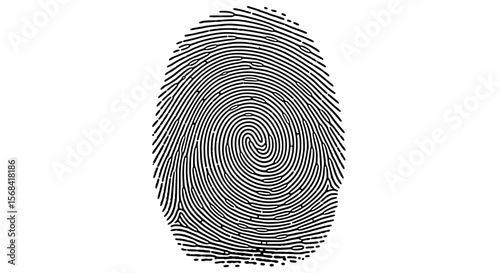 High-Contrast Fingerprint Texture – Biometric Line Art Pattern
