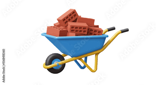 wheelbarrow with tools
