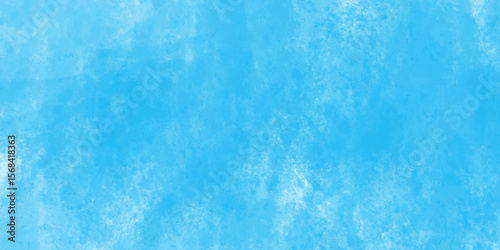 Modern blue powder style grunge textured abstract bright paper watercolor stain with hand paint background, texture for design distressed grunge smoky painted artistic watercolor cyan background.