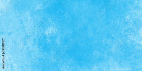 Modern blue powder style grunge textured abstract bright paper watercolor stain with hand paint background, texture for design distressed grunge smoky painted artistic watercolor cyan background.