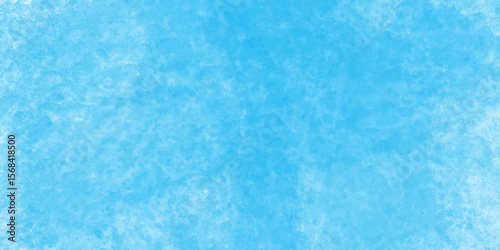 Modern blue powder style grunge textured abstract bright paper watercolor stain with hand paint background, texture for design distressed grunge smoky painted artistic watercolor cyan background.
