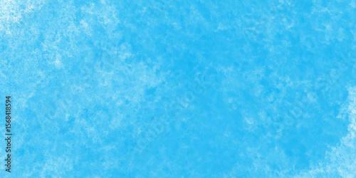 Modern blue powder style grunge textured abstract bright paper watercolor stain with hand paint background, texture for design distressed grunge smoky painted artistic watercolor cyan background.