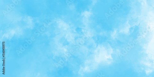Modern blue powder style grunge textured abstract bright paper watercolor stain with hand paint background, texture for design distressed grunge smoky painted artistic watercolor cyan background.