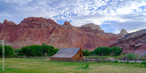 old barn in the mountains
