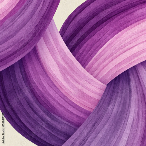 Subtle Lavender Wave Ribbons Seamless Pattern Design for Backgrounds