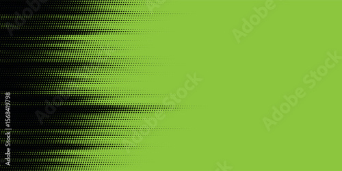 green light background with black dots