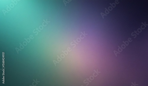 Grainy abstract background, noisy color gradient purple green blue pink vibrant glowing shape on black backdrop, dark banner poster header cover wallpaper design

