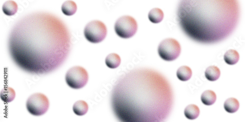 Modern and Clean multi-colored Confetti Design on transparent background. Soap or air bubbles, seamless transparent pattern. Lightness and dreamy essence of floating bubbles with Rainbow Reflections.
