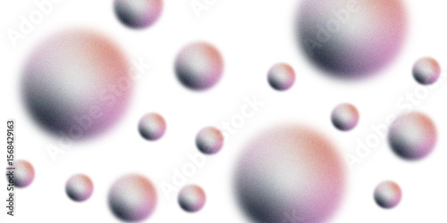 Modern and Clean multi-colored Confetti Design on transparent background. Soap or air bubbles, seamless transparent pattern. Lightness and dreamy essence of floating bubbles with Rainbow Reflections.