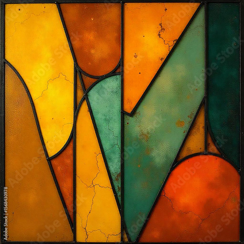 abstract grunge background with circles