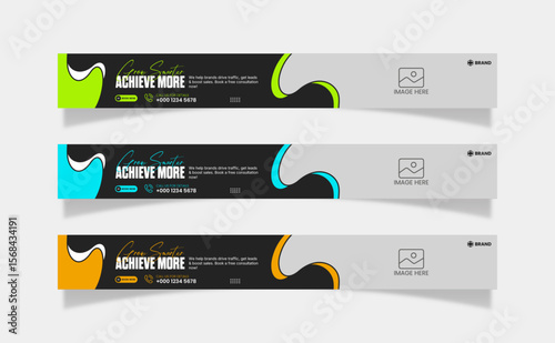 Leaderboard web banner design template