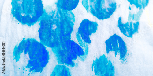Wallpaper Mural Indigo Texture. Watercolor Gems. Blue Leopard Torontodigital.ca