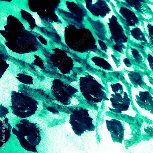 Wallpaper Mural Cool Leopard Stripe. Love Animal Print. Mint Torontodigital.ca
