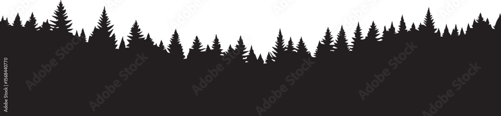 Fototapeta premium vector illustration of Forests / Tree lines