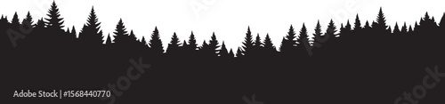 vector illustration of Forests / Tree lines