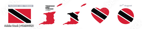 trinidad and tobago flag and map set. trinidad and tobago flag in official colors and proportions. independence day 31 august, map, circle and heart shaped trinidad and tobago Free Download trinidad and tobago flag and map set. trinidad and tobago flag in official colors and proportions. independence day 31 august, map, circle and heart shaped trinidad and tobago - GFXLoad