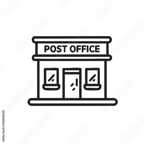 Post office building design for mailing and communication needs