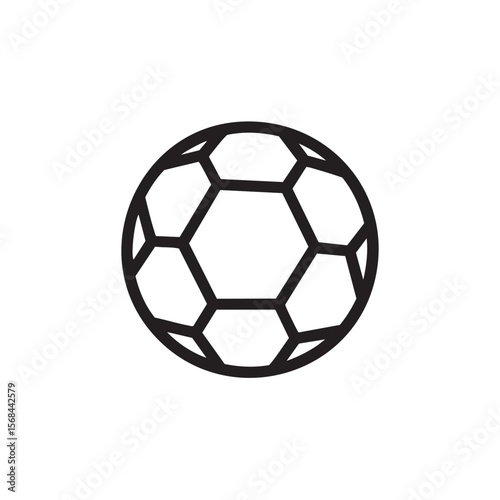 Classic soccer ball design for sports graphics or promos