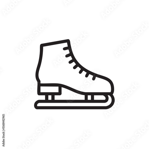 Elegant ice skate design for winter sports and activities