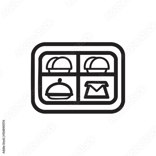 Meal delivery tray with compartments for diverse cuisines and dishes