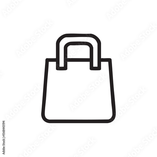 Iconic shopping bag design for retail and branding purposes