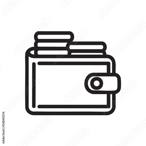 Wallet with cash ready for shopping or budgeting activities
