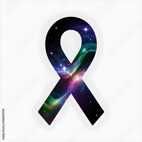 blue awareness ribbon