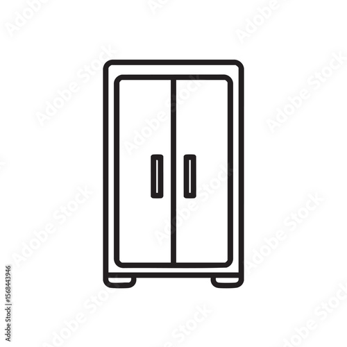 Classic two door cabinet design suitable for modern interiors