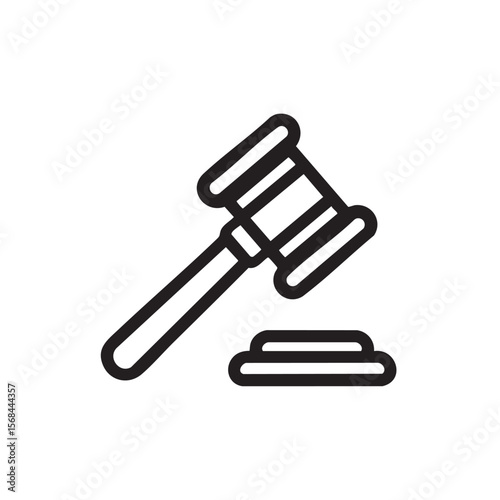 Gavel and sound block for legal representation and justice awareness