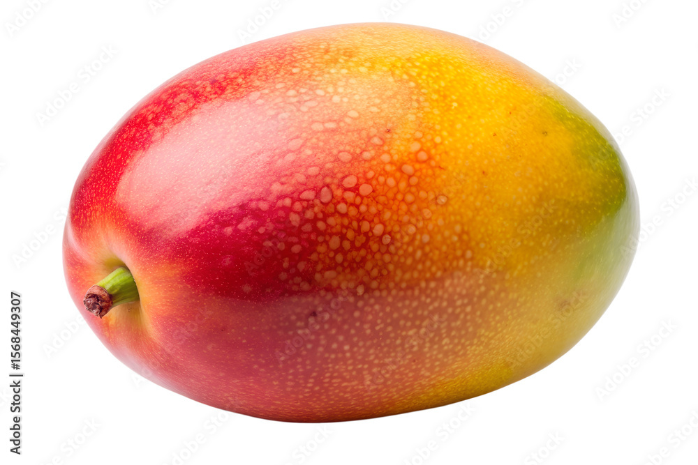 A ripe mango isolated on transparent background A ripe mango isolated on transparent background