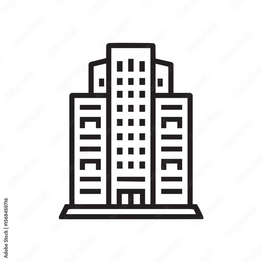 Fototapeta premium Modern building design for urban architecture project presentation