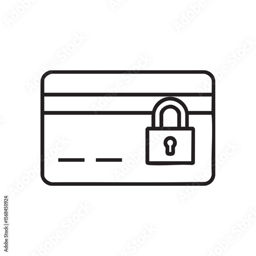 Secure online payments with credit card and lock icon