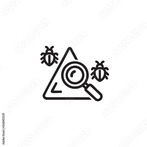 Inspecting pests on a triangular shape for pest control applications