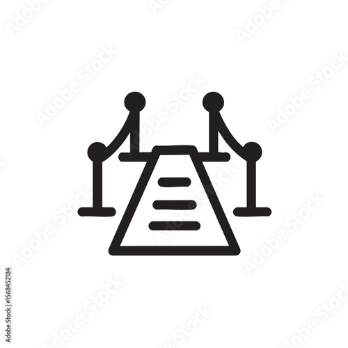 Design of a barrier free walkway with handrails for accessibility
