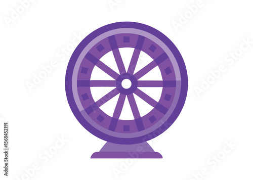Spin wheel roulette Vector Illustration