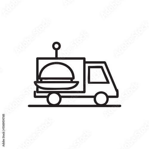Food truck serving delicious meals on the go for events or gatherings